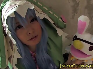 japanese cosplay babe fucked until cumsprayed
